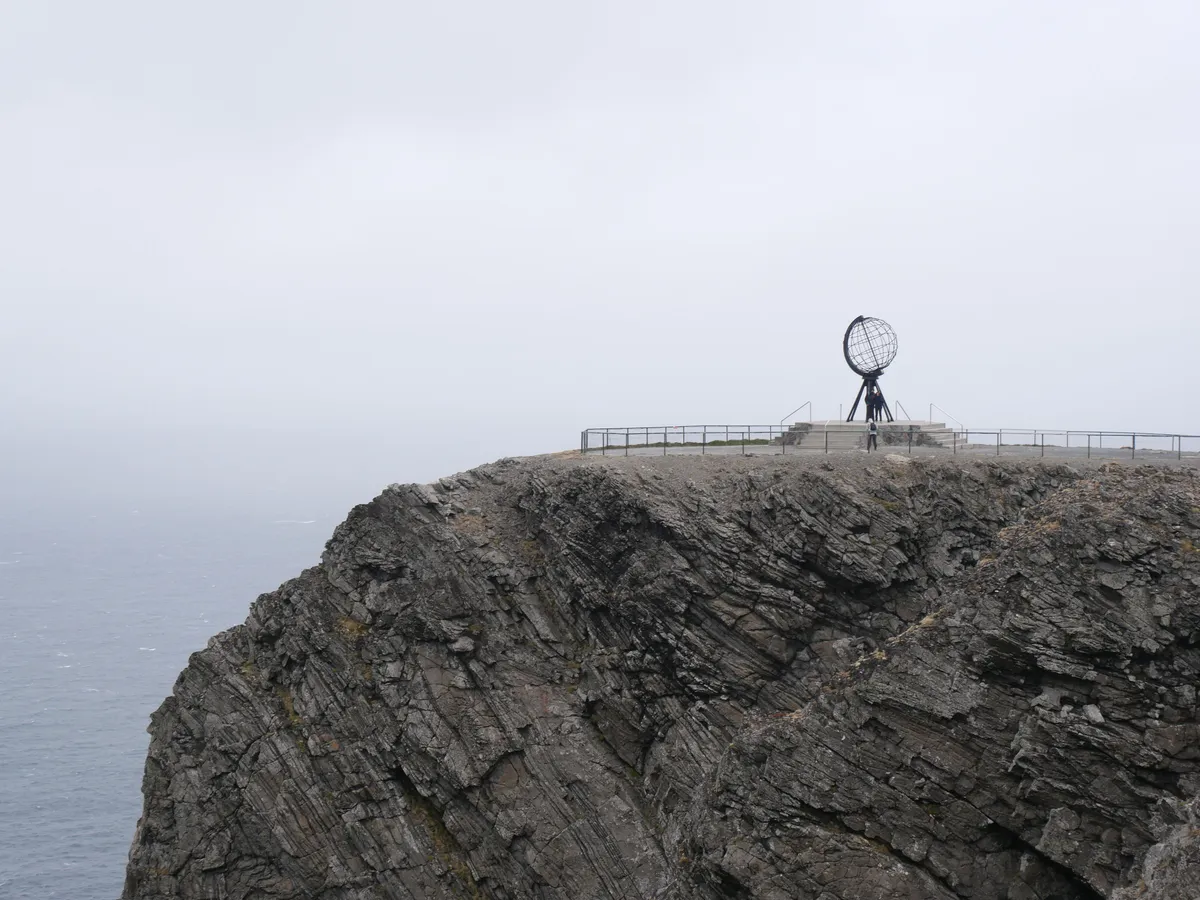 Globus am Nordkapp